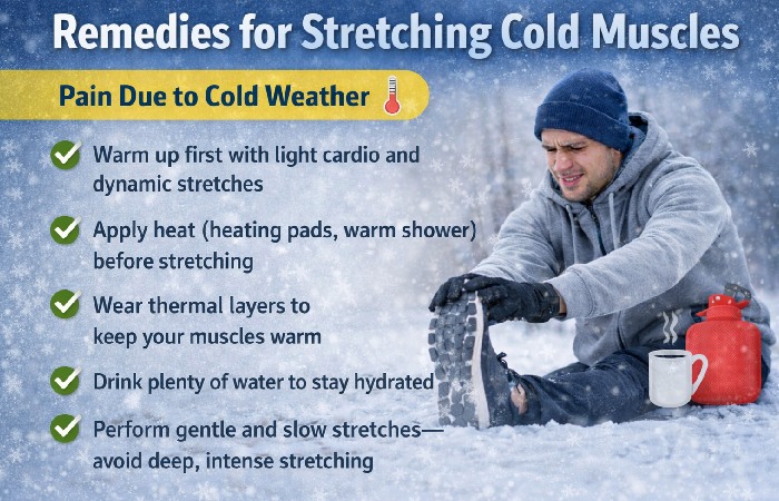 Remedies for Stretching Cold Muscles for Pain Due to Cold Weather