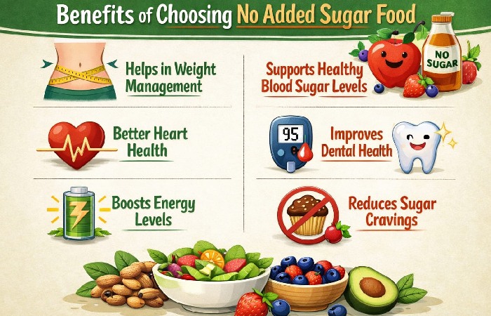 Benefits of Choosing No Added Sugar Foods