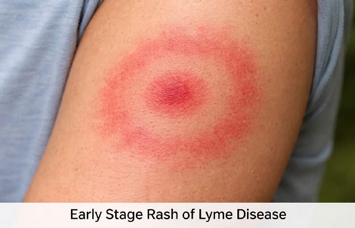 Early Stage Rash of Lyme Disease